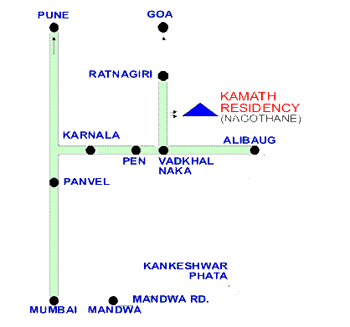 map of hotel near mumbai, pune, map of Resort near mumbai, pune, 